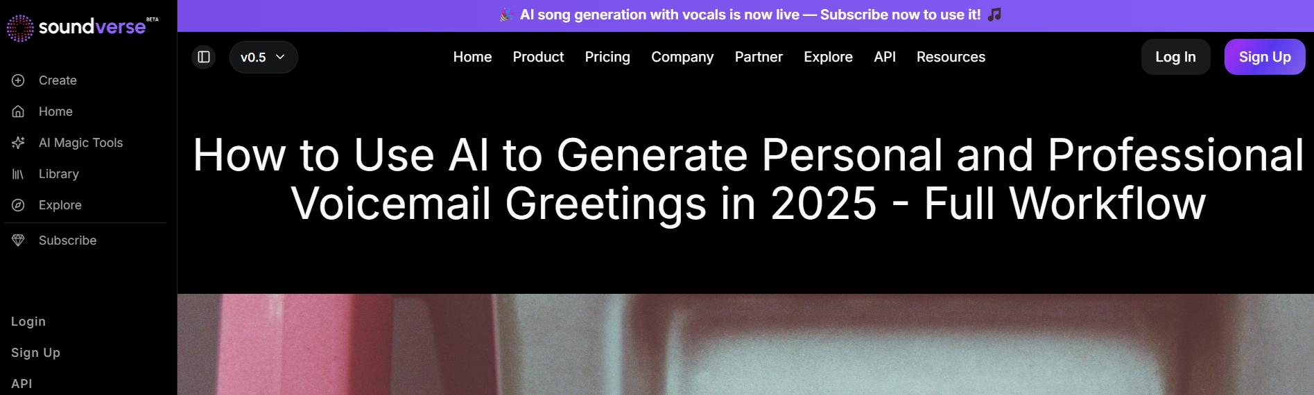 Soundverse-voicemail-generator