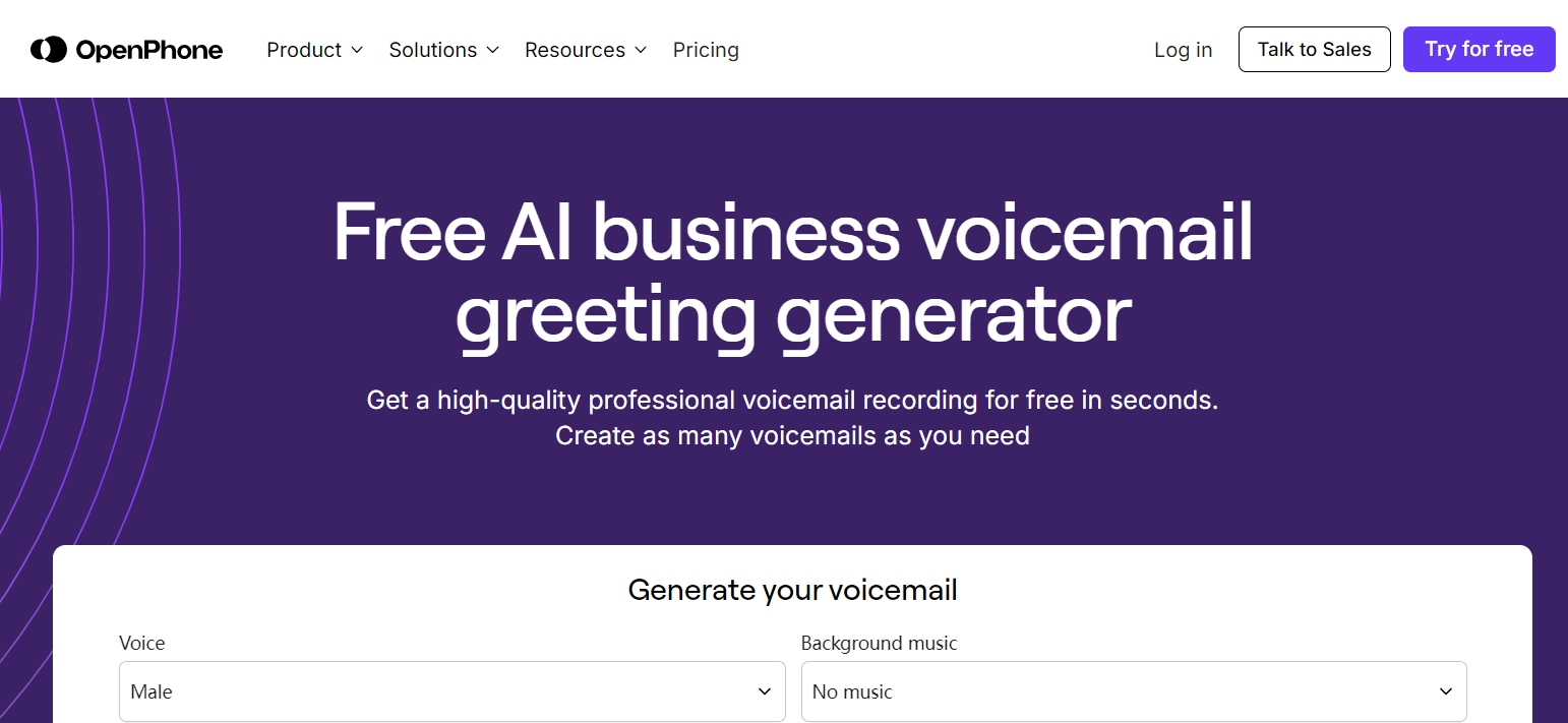 openphone-voicemail-generator