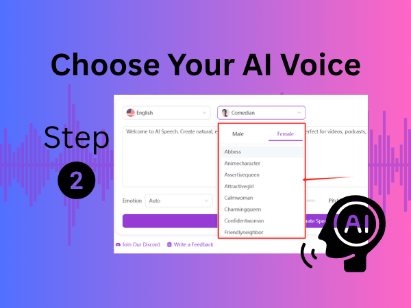 Step 2: Choose Your AI Voice