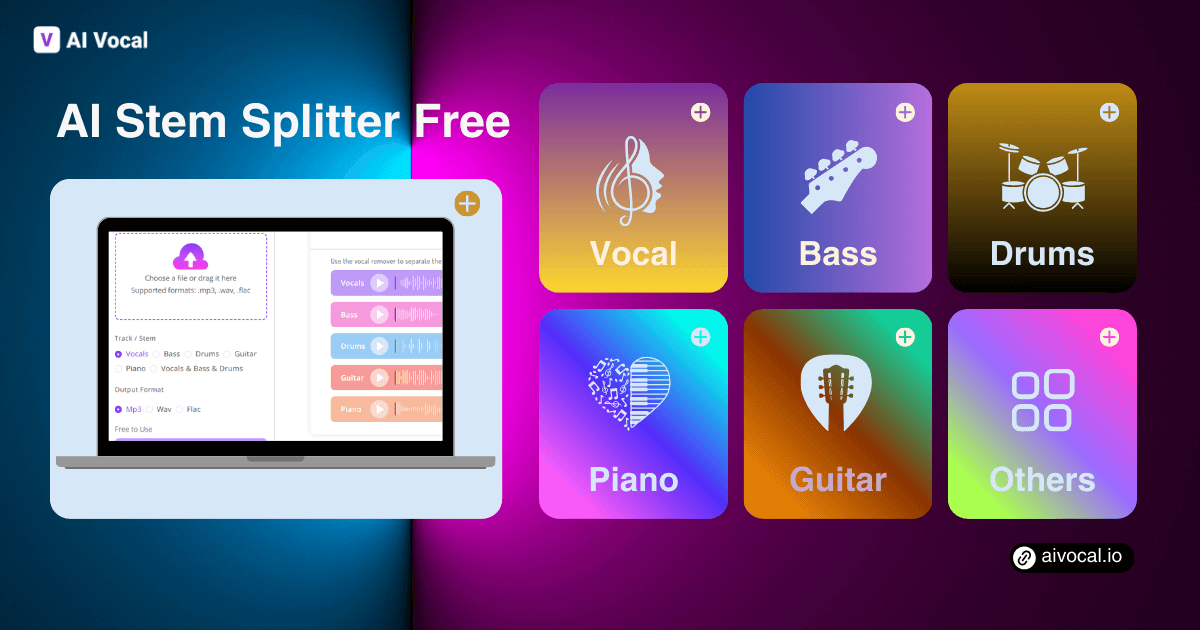 Free AI Stem Splitter - Split & Extract Stems Online Unlimited