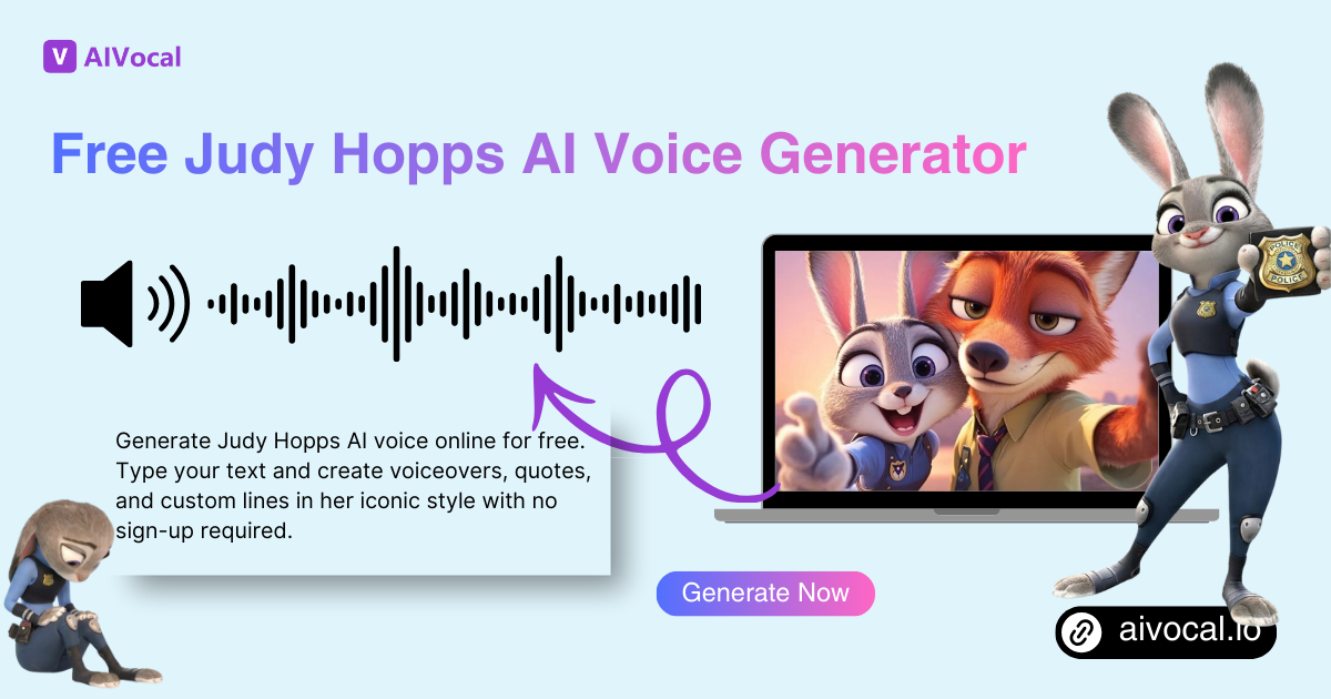 Judy Hopps AI Voice Generator - Free Online, No Sign-up