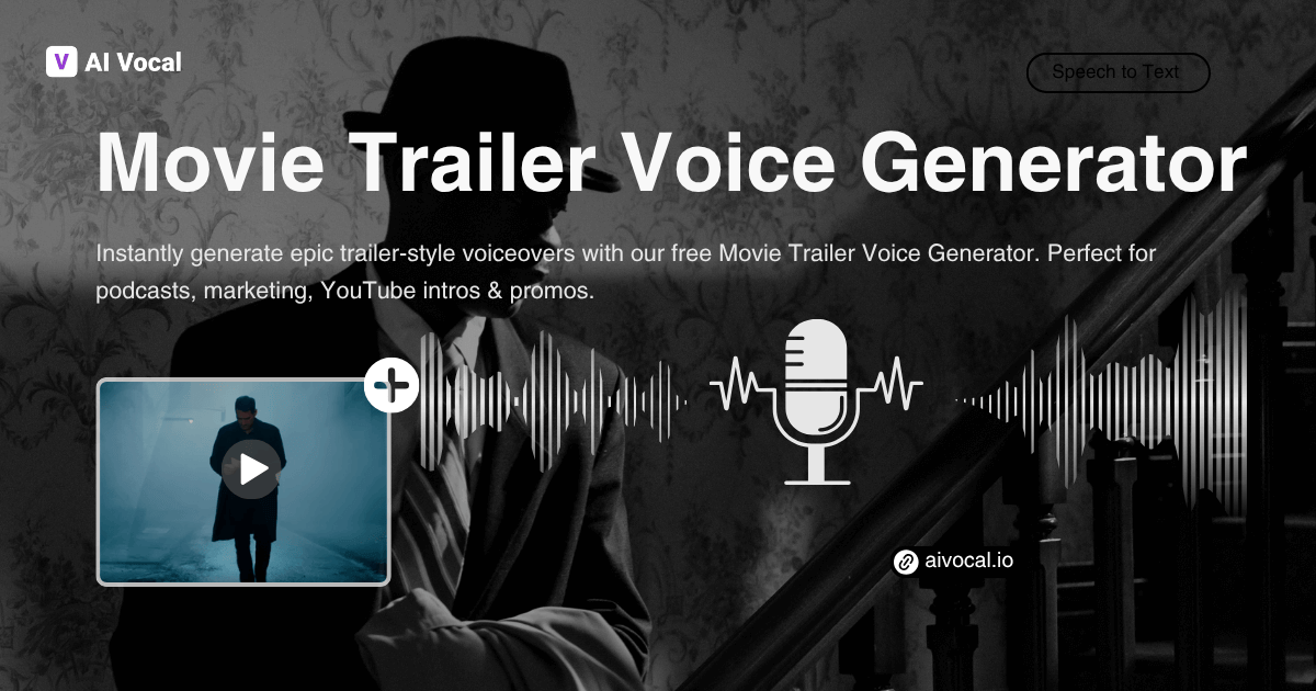 Free Movie Trailer Voice Generator - Create Epic Audio Fast
