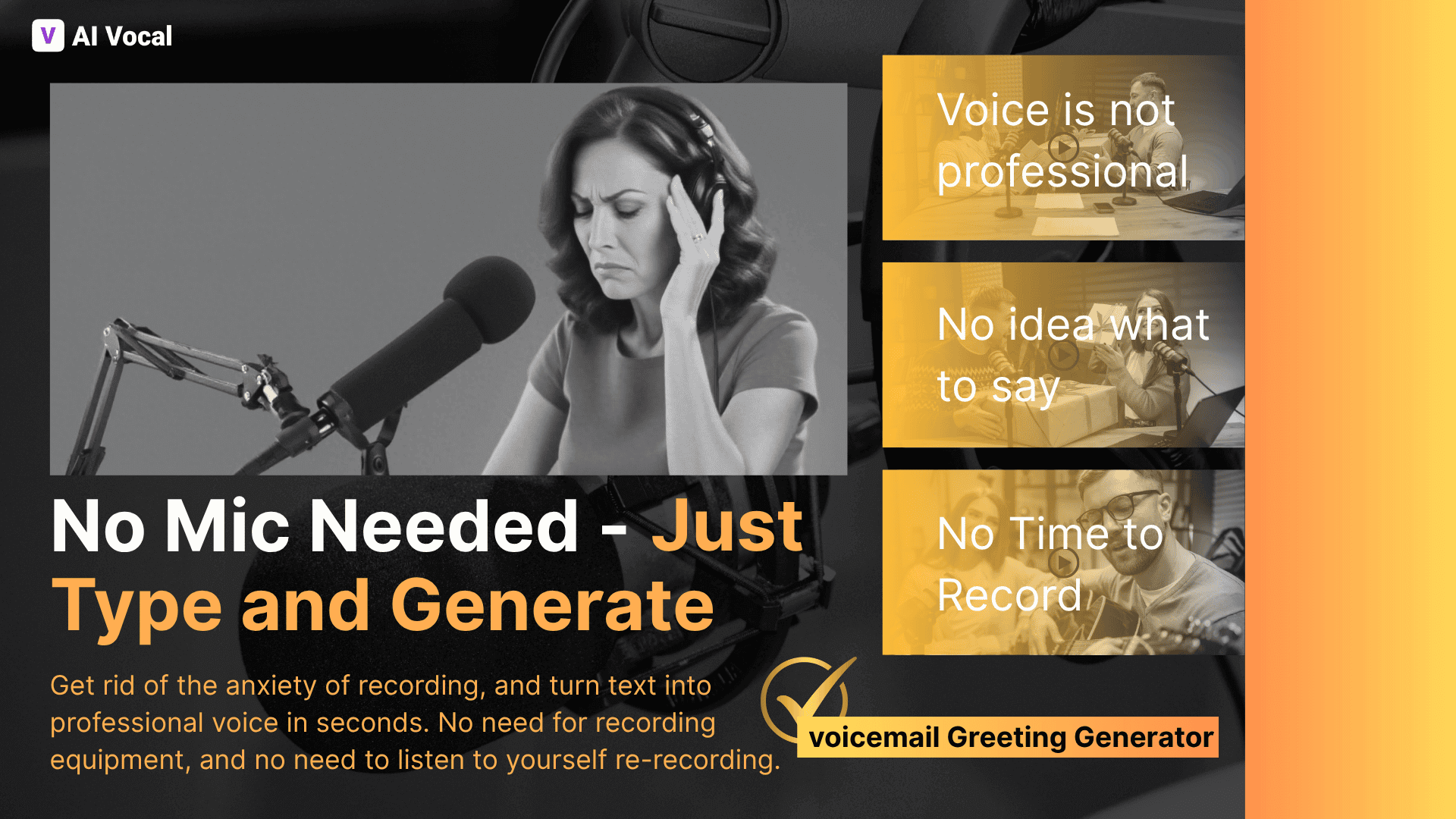 No Mic Needed - Just Type and Generate